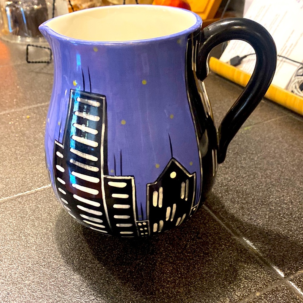 Our Name is Mud Lorrie Veasey Hand Painted Pitcher
